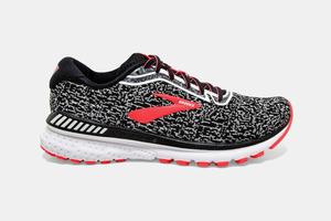 Chaussures Running Brooks Adrenaline GTS 20 Femme Noir / Blanche / Corail | QM0235498