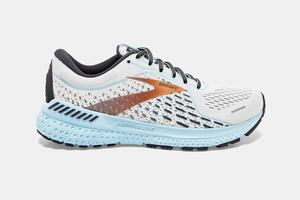 Chaussures Running Brooks Adrenaline GTS 21 Femme Blanche / Bleu Clair | VT4912367