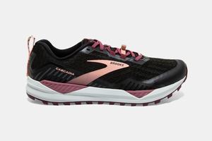 Chaussures Running Brooks Cascadia 15 Femme Noir / Corail | FI5498267