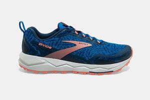 Chaussures Running Brooks Divide Femme Bleu / Fleur / Grise | EZ4092718