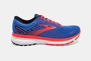 Chaussures Running Brooks Ghost 13 Femme Bleu / Corail / Blanche | VY8417056