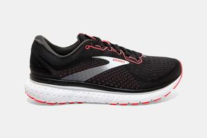 Chaussures Running Brooks Glycerin 18 Femme Noir / Corail / Blanche | TZ9462837