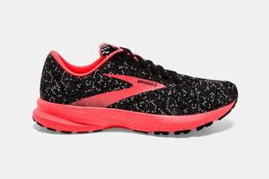 Chaussures Running Brooks Launch 7 Femme Noir / Corail / Blanche | IB5927046