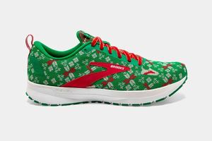 Chaussures Running Brooks Revel 4 Femme Vert / Rouge / Blanche | IC3807694