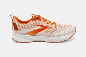 Chaussures Running Brooks Revel 4 Homme Blanche / Orange | XJ4201937