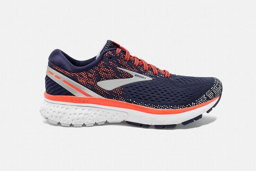 Chaussures Running Brooks Ghost 11 Femme Bleu Marine / Corail | FV1935678